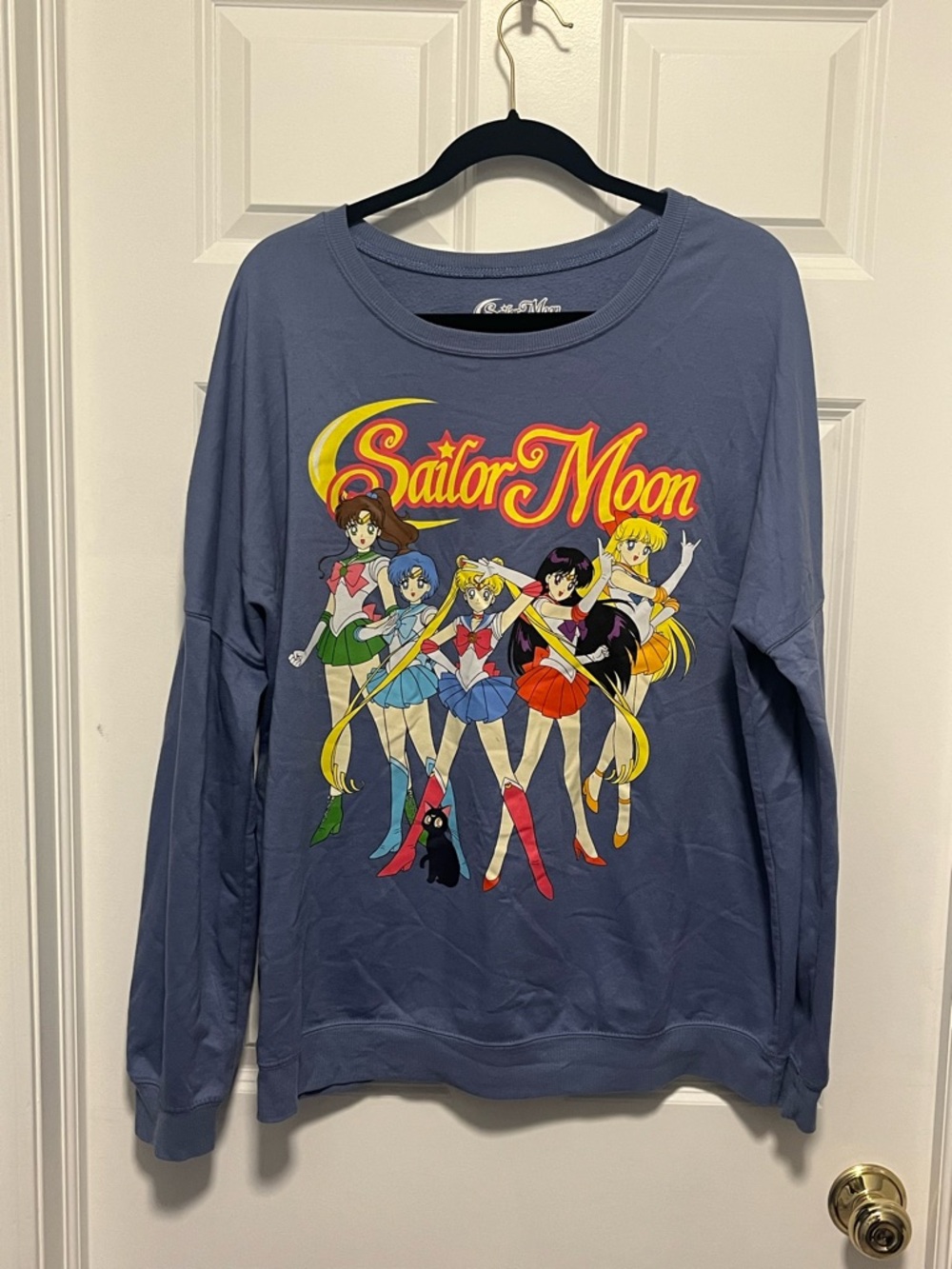 Sailor Moon Sweatshirt Naoko Takeuchi Fleece Crew Top Size 1X Anime